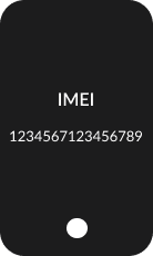 Imagem ilustrativa representando um celular com o discador aberto e o código para exbição do IMEI